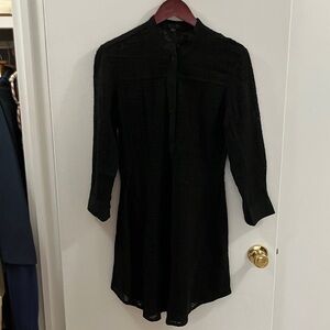 All Saints Black Long Sleeve Dress